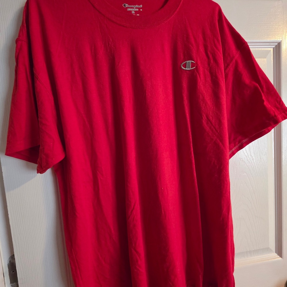 Champion Men's Bold Red Short Sleeve Tee